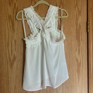 J.Crew ruffle strap top